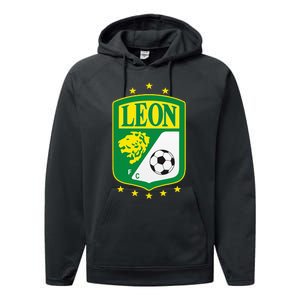 Club Leon Club LeóN Supporter Fan Mexico Mexican Performance Fleece Hoodie