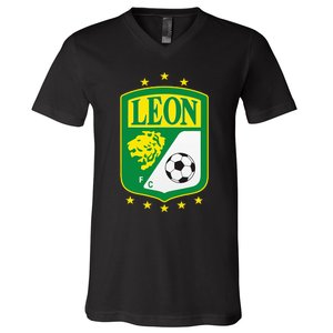 Club Leon Club LeóN Supporter Fan Mexico Mexican V-Neck T-Shirt