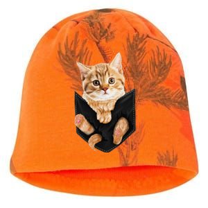 Cat Lover Cat In Pocket Kitten Lover Cute Cat Cat Owner Kati - Camo Knit Beanie