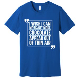 Chocolate Lover Cute Gift Magic Chocoholic Sweets Bar Chocolate Funny Gift Premium T-Shirt