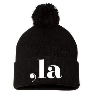 Comma La Pom Pom 12in Knit Beanie