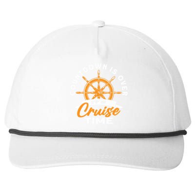 Cruise Lovers Cruising Countdown Is Over Its Cruise Time Gift Snapback Five-Panel Rope Hat