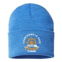 Cruise Lovers Cruising Countdown Is Over Its Cruise Time Gift Sustainable Knit Beanie