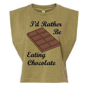 Chocolate Lover Cocoa Eating Chocolate Gift Garment-Dyed Women's Muscle Tee