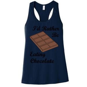 Chocolate Lover Cocoa Eating Chocolate Gift Women's Racerback Tank