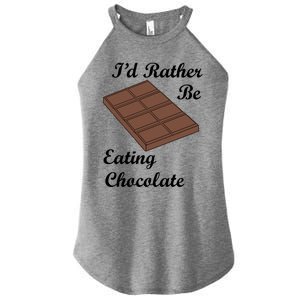 Chocolate Lover Cocoa Eating Chocolate Gift Women's Perfect Tri Rocker Tank