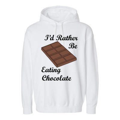 Chocolate Lover Cocoa Eating Chocolate Gift Garment-Dyed Fleece Hoodie