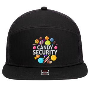 candy land costumes adult candy land candy security 7 Panel Mesh Trucker Snapback Hat