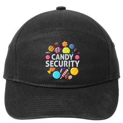 candy land costumes adult candy land candy security 7-Panel Snapback Hat