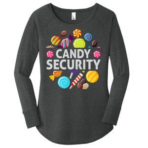 candy land costumes adult candy land candy security Women's Perfect Tri Tunic Long Sleeve Shirt