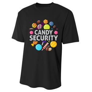 candy land costumes adult candy land candy security Performance Sprint T-Shirt