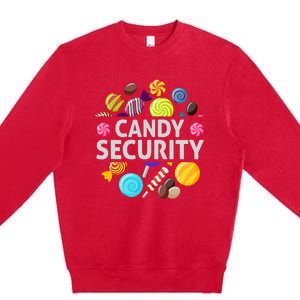 candy land costumes adult candy land candy security Premium Crewneck Sweatshirt