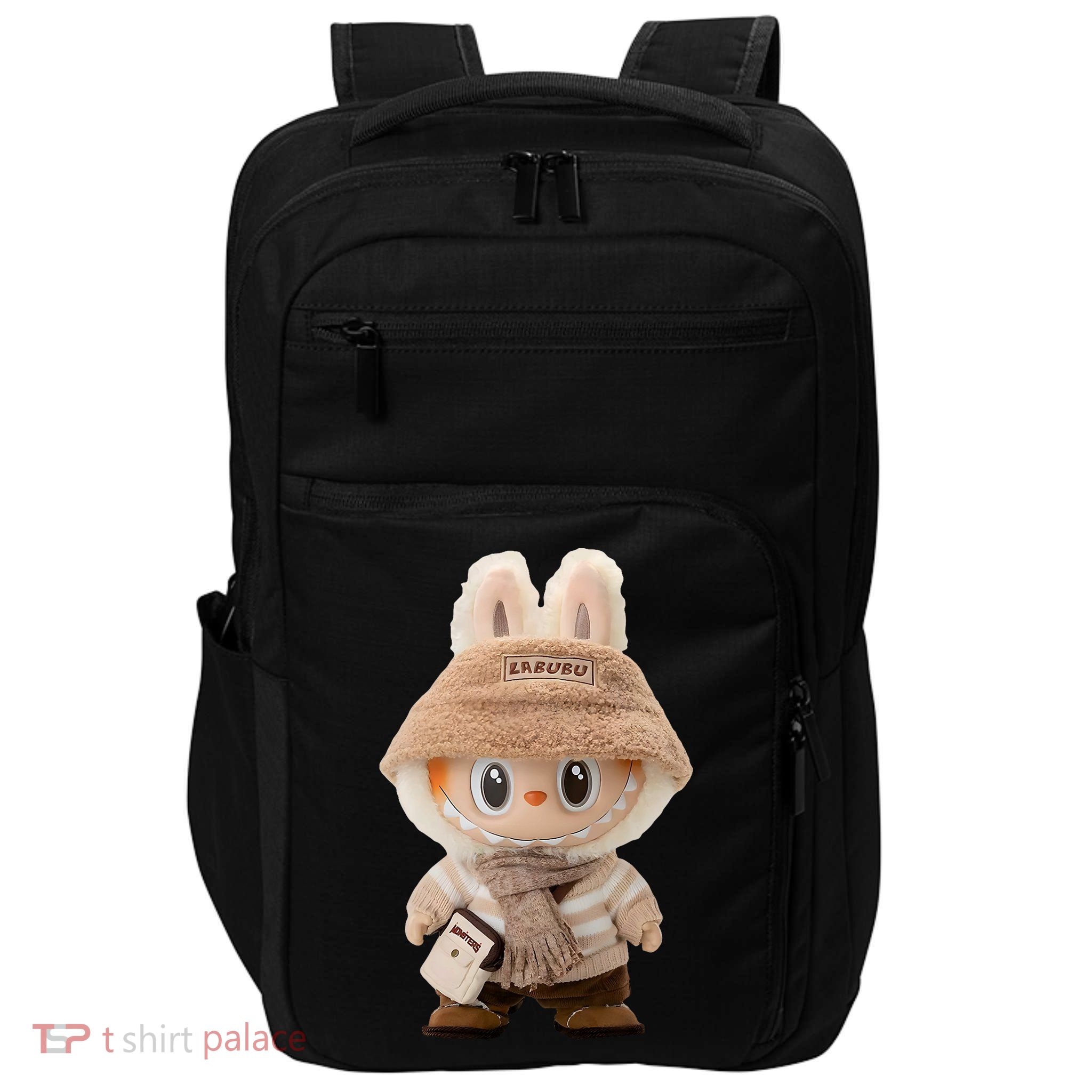 Cute Labubu Classic Pose Fun Labubu Lover Gifts Impact Tech Backpack