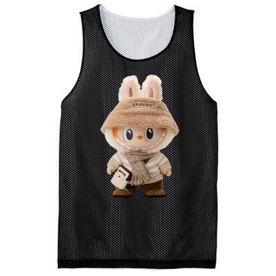 Cute Labubu Classic Pose Fun Labubu Lover Gifts Mesh Reversible Basketball Jersey Tank