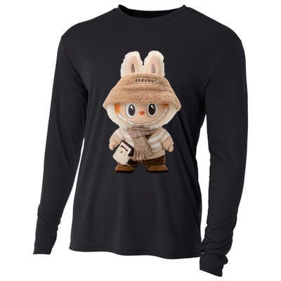 Cute Labubu Classic Pose Fun Labubu Lover Gifts Cooling Performance Long Sleeve Crew