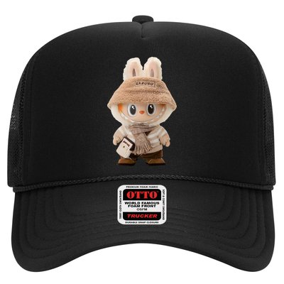 Cute Labubu Classic Pose Fun Labubu Lover Gifts Trucker Hat