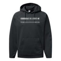 Cribbage Lover Cribbage Board Game Champion Cribbage Performance Fleece Hoodie