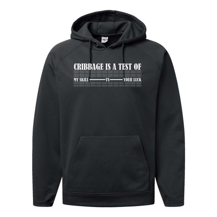 Cribbage Lover Cribbage Board Game Champion Cribbage Performance Fleece Hoodie