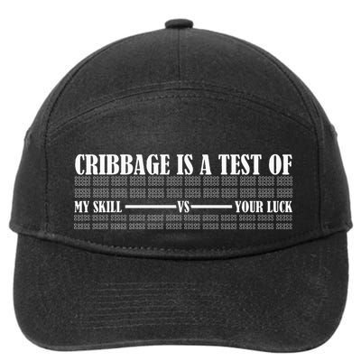 Cribbage Lover Cribbage Board Game Champion Cribbage 7-Panel Snapback Hat