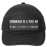 Cribbage Lover Cribbage Board Game Champion Cribbage 7-Panel Snapback Hat