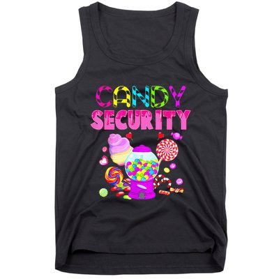 Candy Land Costume Women Candy Crew Funny Candy Security Gift Tank Top
