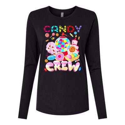 Candy Land Candy Crew Party Halloween Costumes Womens Cotton Relaxed Long Sleeve T-Shirt