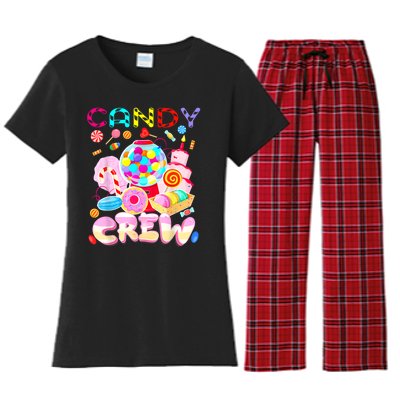 Candy Land Candy Crew Party Halloween Costumes Women's Flannel Pajama Set