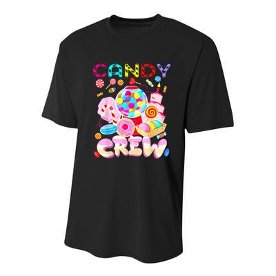 Candy Land Candy Crew Party Halloween Costumes Youth Performance Sprint T-Shirt