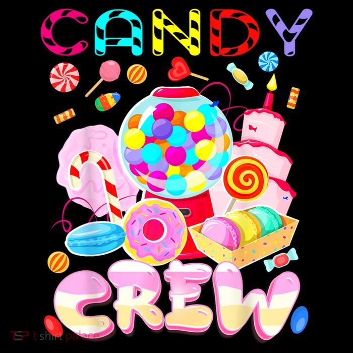 Candy Land Candy Crew Party Halloween Costumes Women's V-Neck T-Shirt
