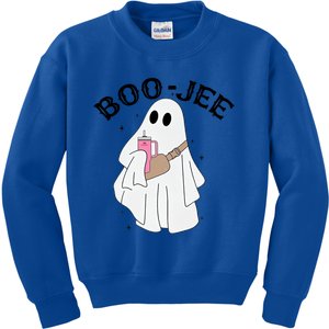 Coffee Lovers Cute Ghost Halloween Costume Boujee Boojee Cool Gift Kids Sweatshirt