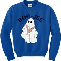 Coffee Lovers Cute Ghost Halloween Costume Boujee Boojee Cool Gift Kids Sweatshirt