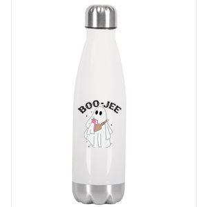 Coffee Lovers Cute Ghost Halloween Costume Boujee Boojee Cool Gift Stainless Steel Insulated Water Bottle