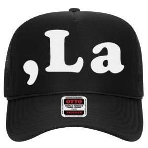 Comma La High Crown Mesh Back Trucker Hat