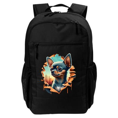 Chihuahua Lover Cute Puppy Peeking Through Cloth Deer Head Gift Backpack
