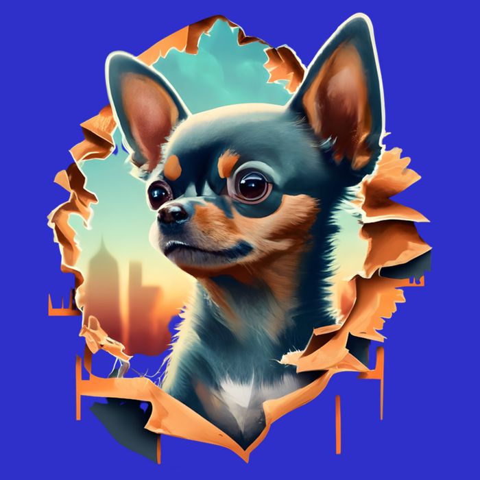 Chihuahua Lover Cute Puppy Peeking Through Cloth Deer Head Gift Toddler T-Shirt