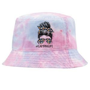 Camping Life Camping Lover Girl Outside Tie-Dyed Bucket Hat