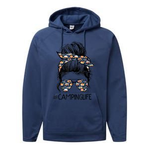 Camping Life Camping Lover Girl Outside Performance Fleece Hoodie