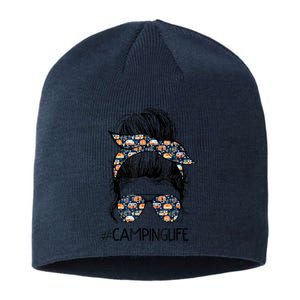 Camping Life Camping Lover Girl Outside Sustainable Beanie