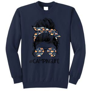 Camping Life Camping Lover Girl Outside Tall Sweatshirt