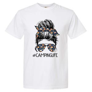 Camping Life Camping Lover Girl Outside Garment-Dyed Heavyweight T-Shirt