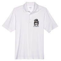 Camping Life Camping Lover Girl Outside Men's Origin Performance Pique Polo