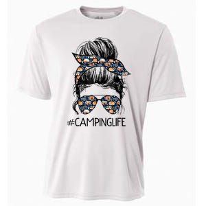 Camping Life Camping Lover Girl Outside Cooling Performance Crew T-Shirt