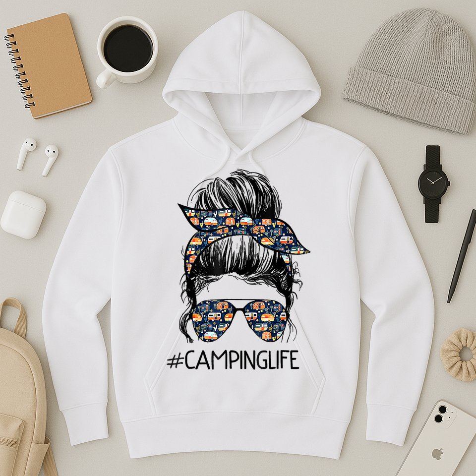 Camping Life Camping Lover Girl Outside Hoodie