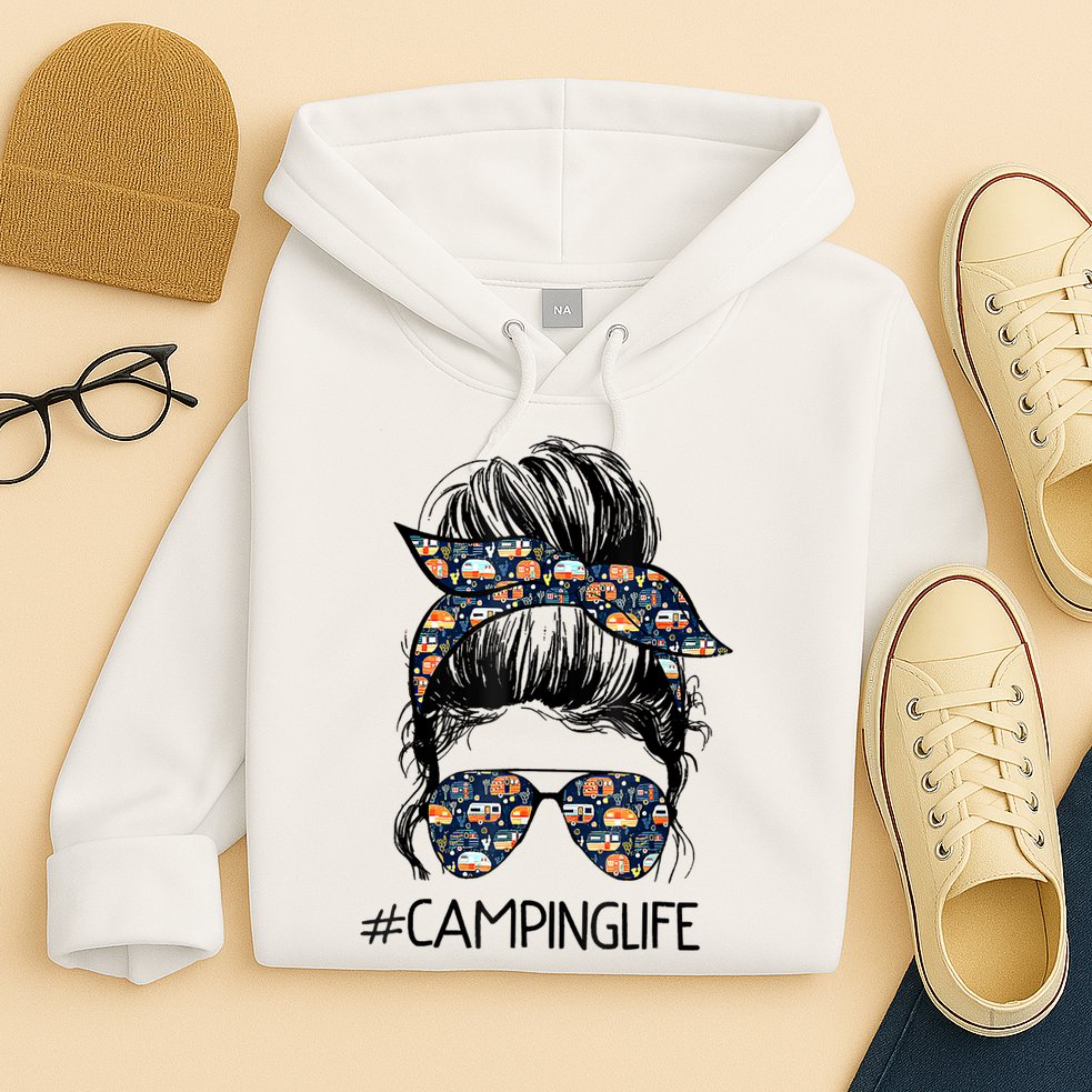 Camping Life Camping Lover Girl Outside Hoodie