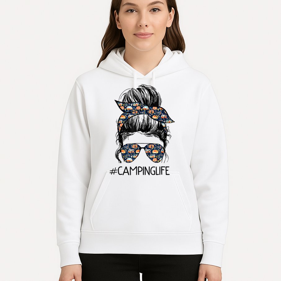 Camping Life Camping Lover Girl Outside Hoodie