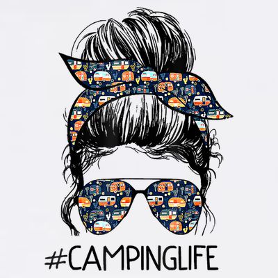 Camping Life Camping Lover Girl Outside T-Shirt