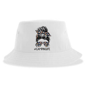 Camping Life Camping Lover Girl Outside Sustainable Bucket Hat