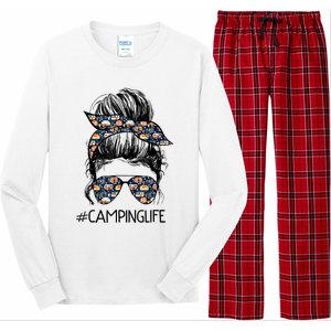 Camping Life Camping Lover Girl Outside Long Sleeve Pajama Set