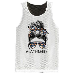 Camping Life Camping Lover Girl Outside Mesh Reversible Basketball Jersey Tank