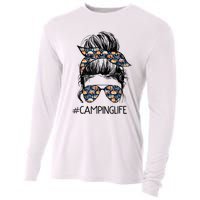 Camping Life Camping Lover Girl Outside Cooling Performance Long Sleeve Crew